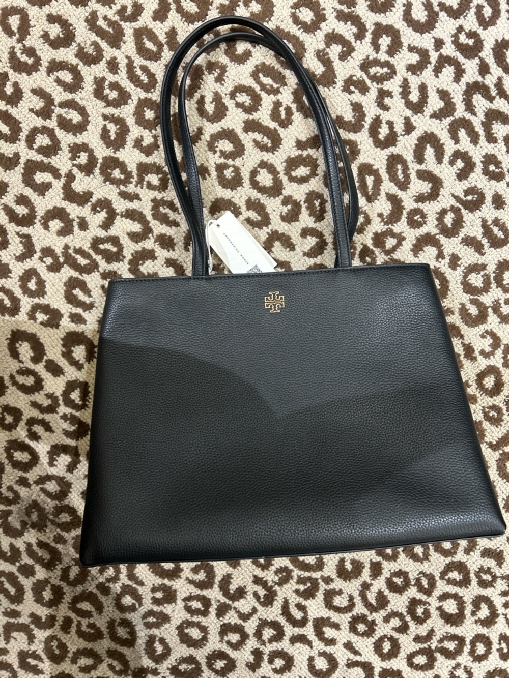 Tory Burch britten tote Leather Double-Handle Tote new